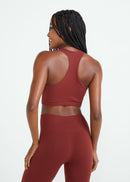 Top Feminino Skin Soft Ribana - Marrom