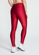 Calça Legging Feminina Básica Brilho - VERMELHO