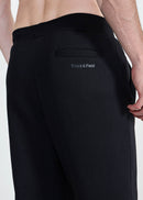 Calça Masculina Moletom Zíper - PRETO