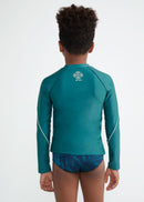 Camiseta Masculina Manga Longa Uv Surf Kids - VERDE