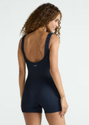 Macacão Feminino  Curto Ribana - PRETO